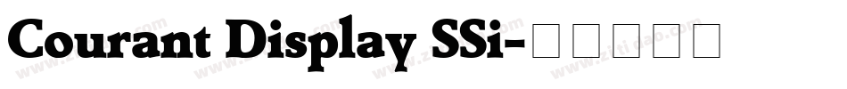 Courant Display SSi字体转换